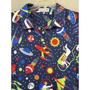 Lot Of 2 Proud 90 Golf Polo Shirts Men's 3XL All Over Prints Performance S/S